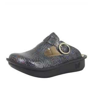 Alegria Classic Lazer Tag Rainbow Mermaid Multicolor Slip-on Mules Clogs 41